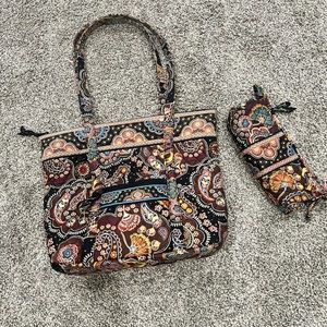 Vera Bradley Kensington Tote & Small Pouch